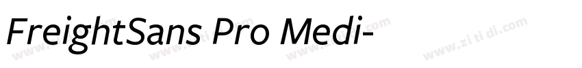 FreightSans Pro Medi字体转换